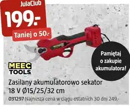 Jula Zasilany akumulatorowo sekator 18 V Ø15/22 mm oferta