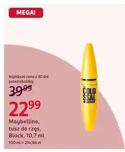 Rossmann Tusz do rzęs Black oferta