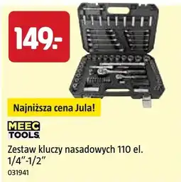 Jula Zestaw kluczy nasadowych 110 el. 1/4+1/2 oferta