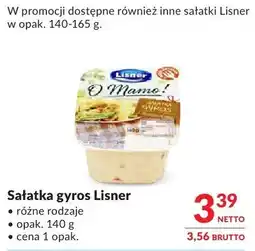 Makro Sałatka gyros Lisner różne rodzaje oferta