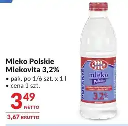 Makro Mleko Polskie Mlekovita 3,2% oferta
