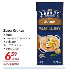 Makro Zupa Krakus żurek barszcz czerwony oferta