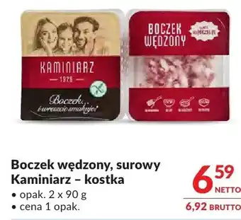 Makro Boczek wędzony, surowy Kaminiarz - kostka oferta