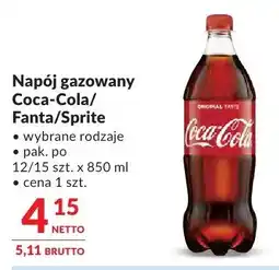 Makro Napój gazowany Coca-Cola/Fanta/Sprite wybrane rodzaje oferta