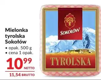 Makro Mielonka tyrolska Sokołów oferta