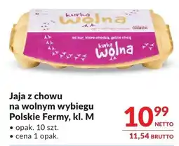 Makro Jaja z chowu na wolnym wybiegu Polskie Fermy kl. M oferta