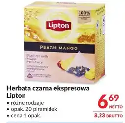 Makro Herbata czarna ekspresowa Lipton różne rodzaje oferta