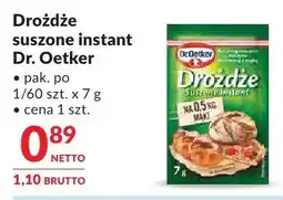 Makro Drożdże suszone instant Dr. Oetker oferta