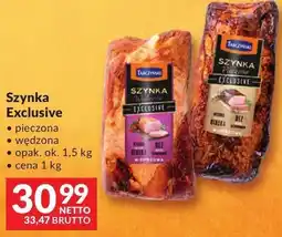 Makro Szynka Exclusive piecziona wędzona oferta