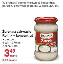 Makro Żurek na zakwasie Rolnik - koncentrat oferta