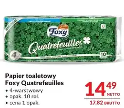 Makro Papier toaletowy Foxy Quatrefeuilles 4-warstwowy oferta