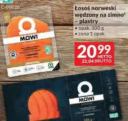 Makro Łosoś norweski wędzony na zimno – plastry Mowi oferta