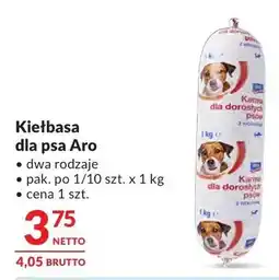 Makro Kiełbasa dla psa Aro dwa rodzaje oferta