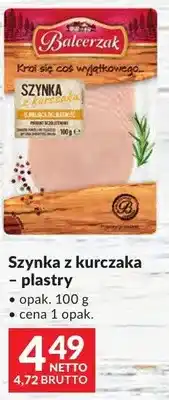 Makro Szynka z kurczaka - plastry oferta