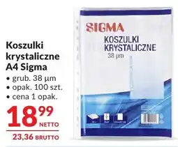 Makro Koszulki krystaliczne A4 Sigma oferta