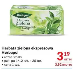 Makro Herbata zielona ekspresowa Herbapol różne smaki oferta