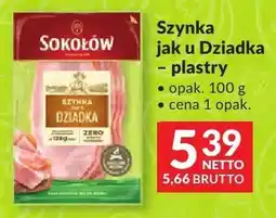 Makro Szynka jak u Dziadka - plastry oferta
