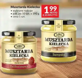 Musztarda Kielecka wybrane rodzaje