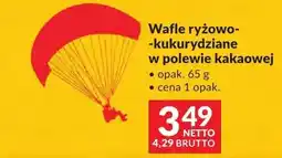 Makro Wafle ryżowo-kukurydziane w polewie kakaowej Sonko oferta