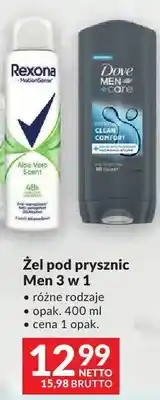 Makro Żel pod prysznic Men 3 w 1 Dove różne rodzaje oferta