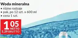 Makro Woda mineralna różne rodzaje oferta