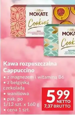 Makro Kawa rozpuszczalna Mokate Cappuccino z magnezem i witaminą B6 z belgijską czekoladą waniliowa oferta