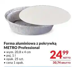 Makro Forma aluminiowa z pokrywką METRO Professional oferta