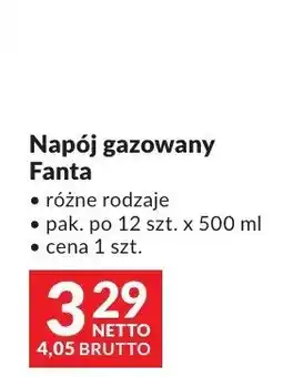 Makro Napój gazowany Fanta różne rodzaje oferta