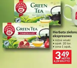 Makro Herbata zielona ekspresowa Teekanne różne smaki oferta
