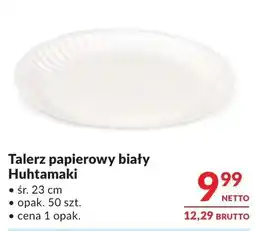 Makro Talerz papierowy biały Huhtamaki oferta