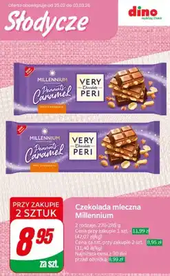 Dino Czekolada mleczna Peanuts Caramel Very Chocolate Peri oferta