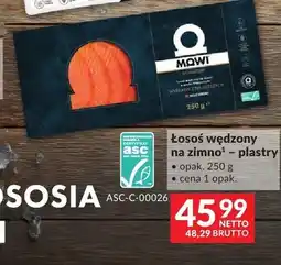 Makro Łosoś wędzony na zimno – plastry Mowi oferta