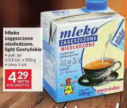 Makro Mleko zagęszczone niesłodzone light Gostyńskie oferta