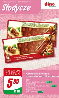 Dino Czekolada mleczna z całymi orzech laskowymi oferta