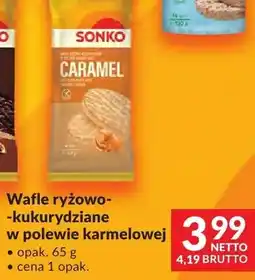 Makro Wafle ryżowo-kukurydziane w polewie karmelowej Sonko oferta