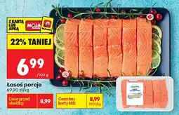 Biedronka Łosoś porcje oferta