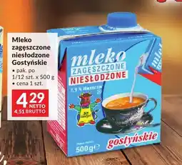 Makro Mleko zagęszczone niesłodzone Gostyńskie oferta