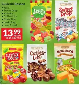 Makro Cukierki Roshen Jelly, Sweet Drop, Krówka, Coffee Like, Crazy Bee oferta