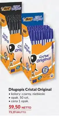 Makro Długopis BIC Cristal Original niebieski oferta