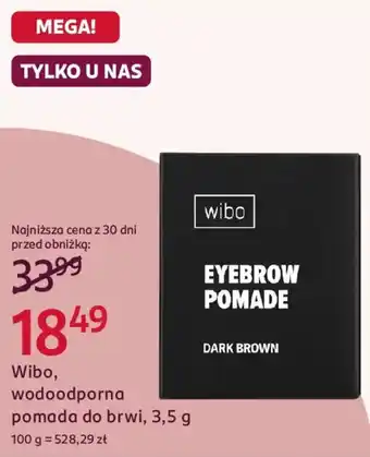 Rossmann Wibo, wodoodporna pomada do brwi oferta