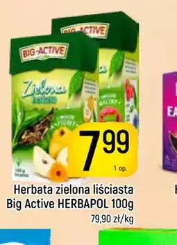 Delikatesy Piotruś Pan Herbata zielona liściasta Big Active HERBAPOL oferta