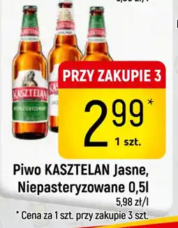 Delikatesy Piotruś Pan Piwo Kasztelan Jasne Niepasteryzowane oferta