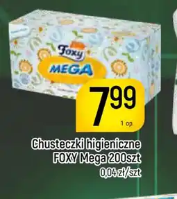 Delikatesy Piotruś Pan Chusteczki higieniczne Foxy Mega oferta