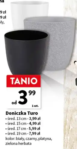 Intermarche Doniczka turo 19 cm zielona herbata oferta