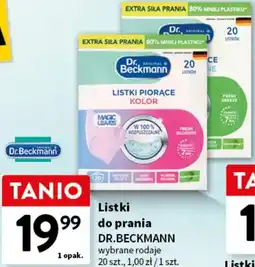 Intermarche Chusteczki do prania uniwersalne Dr. Beckmann oferta