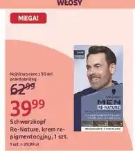 Rossmann Krem pigmentacyjny dla mężczyzn ciemny brąz Schwarzkopf Re-Nature oferta