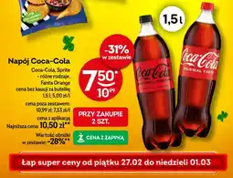Żabka Napój Coca-Cola, Sprite, Fanta Orange różne rodzaje oferta