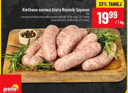 Polomarket Kiełbasa surowa biała Rzeźnik Szymon oferta