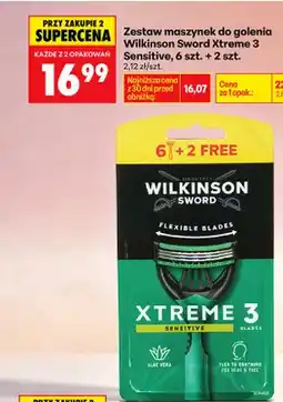 Biedronka Zestaw maszynki do golenia Xtreme 3 Sensitive oferta