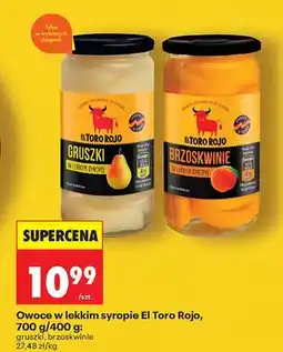 Biedronka Gruszki w lekkim syropie oferta